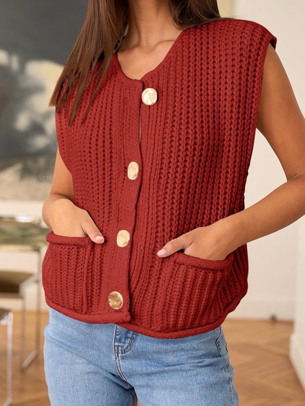 PrettyGarden Chunky Knit Cardigan